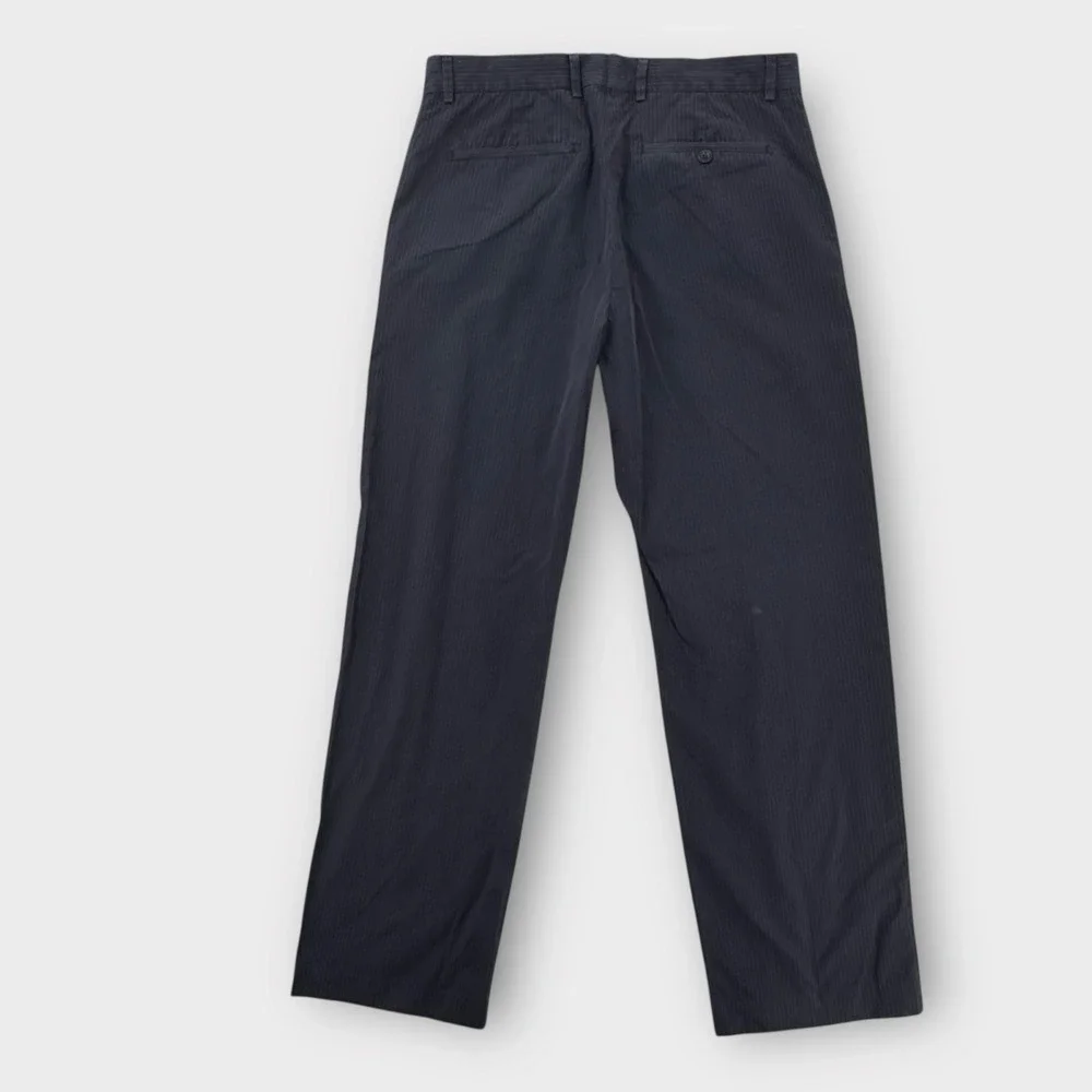 Banana Republic Pants Mens 35x34 Blue Pinstripe Dress Trousers‎ Straight Leg
